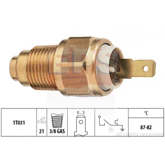 Interrupteur de température, ventilateur de radiateur EPS 1.850.154