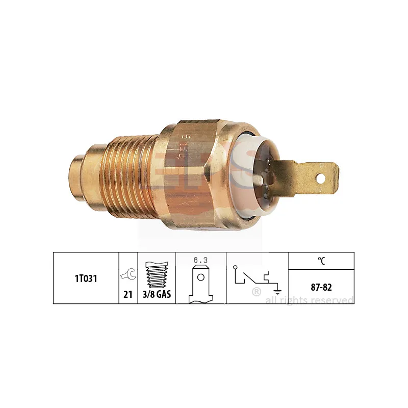 Interrupteur de température, ventilateur de radiateur EPS 1.850.154