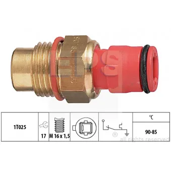 Interrupteur de température, ventilateur de radiateur EPS 1.850.156