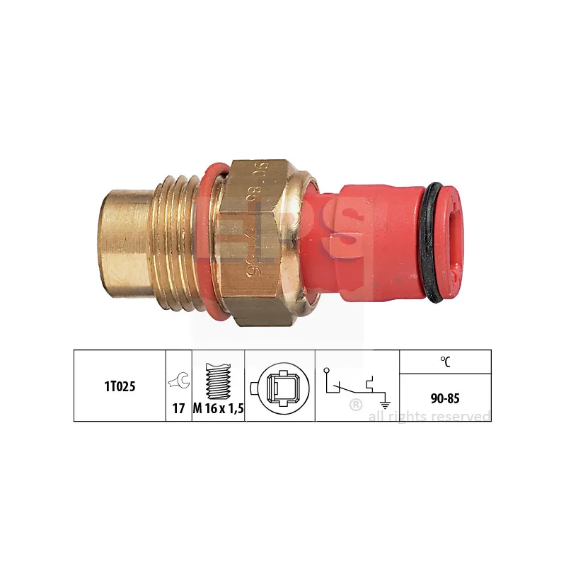 Interrupteur de température, ventilateur de radiateur EPS 1.850.156