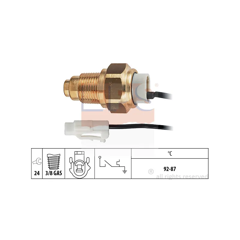 Interrupteur de température, ventilateur de radiateur EPS 1.850.163