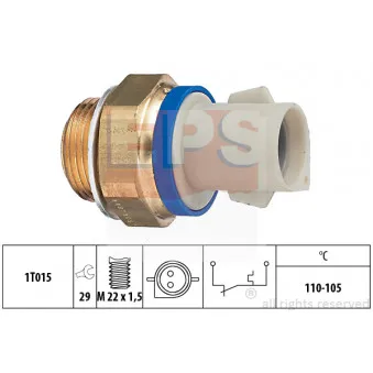 Interrupteur de température, ventilateur de radiateur EPS 1.850.165