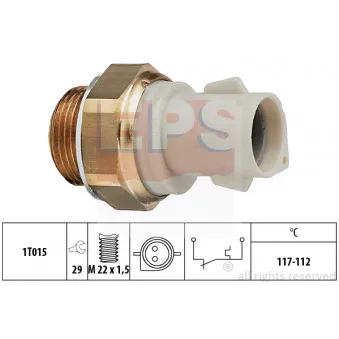 Interrupteur de température, ventilateur de radiateur EPS 1.850.166