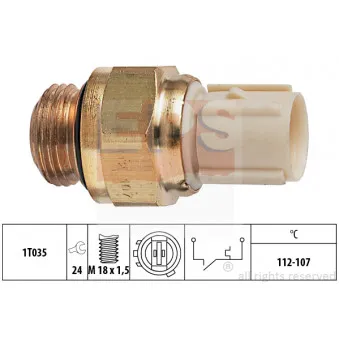 Interrupteur de température, ventilateur de radiateur EPS 1.850.179