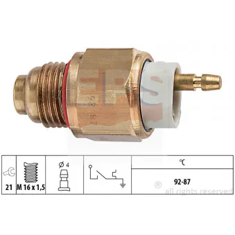 Interrupteur de température, ventilateur de radiateur EPS 1.850.180
