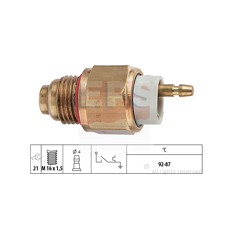 Interrupteur de température, ventilateur de radiateur EPS 1.850.180