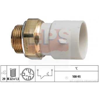 Interrupteur de température, ventilateur de radiateur EPS 1.850.182