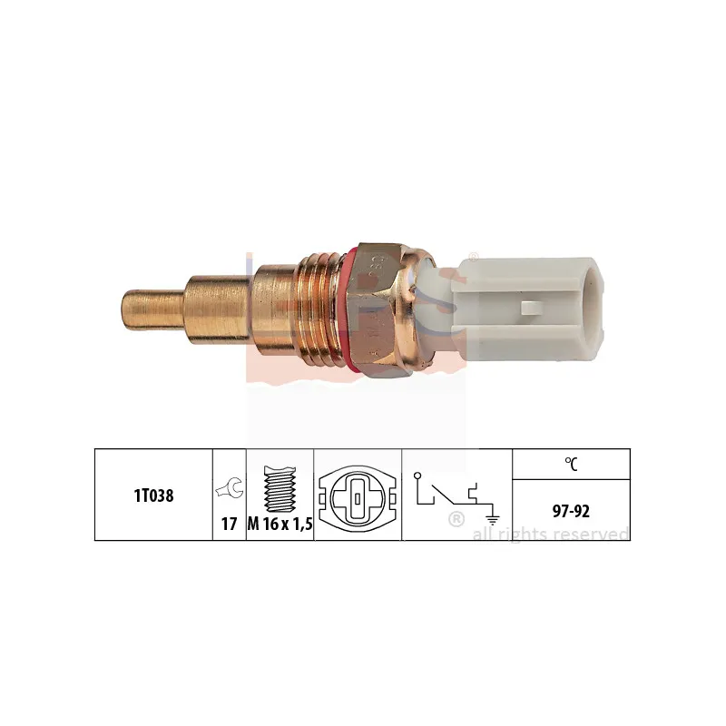 Interrupteur de température, ventilateur de radiateur EPS 1.850.189