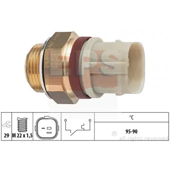 Interrupteur de température, ventilateur de radiateur EPS 1.850.197