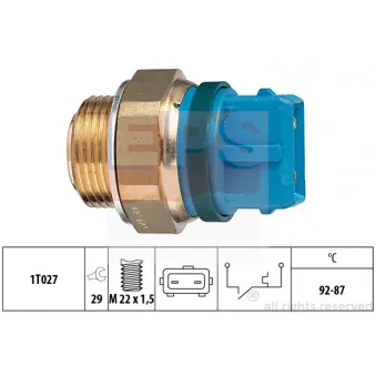 Interrupteur de température, ventilateur de radiateur EPS 1.850.201