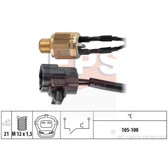 Interrupteur de température, ventilateur de radiateur EPS 1.850.220