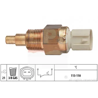 Interrupteur de température, ventilateur de radiateur EPS 1.850.228
