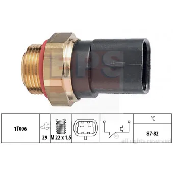 Interrupteur de température, ventilateur de radiateur EPS 1.850.230