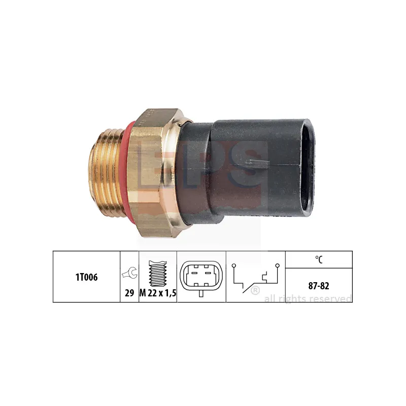 Interrupteur de température, ventilateur de radiateur EPS 1.850.230