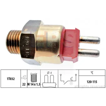Interrupteur de température, ventilateur de radiateur EPS 1.850.231