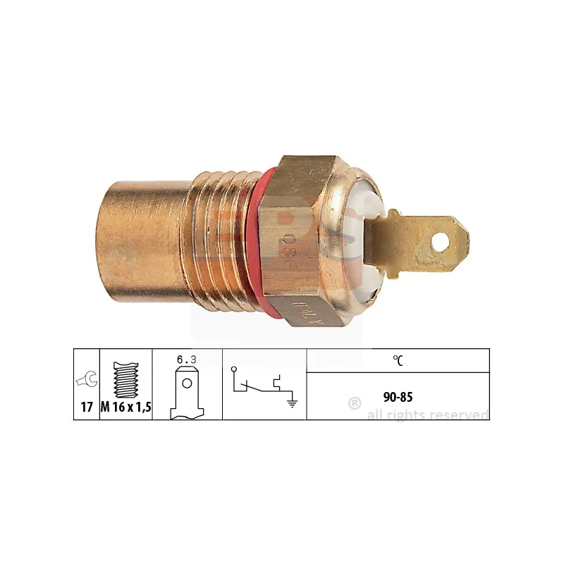 Interrupteur de température, ventilateur de radiateur EPS 1.850.258