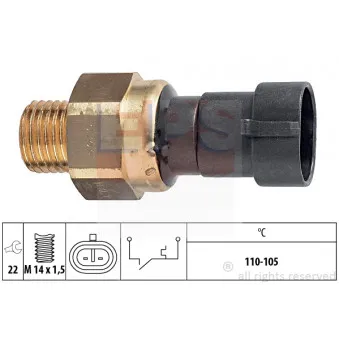 Interrupteur de température, ventilateur de radiateur EPS 1.850.264