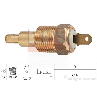 Interrupteur de température, ventilateur de radiateur EPS 1.850.269