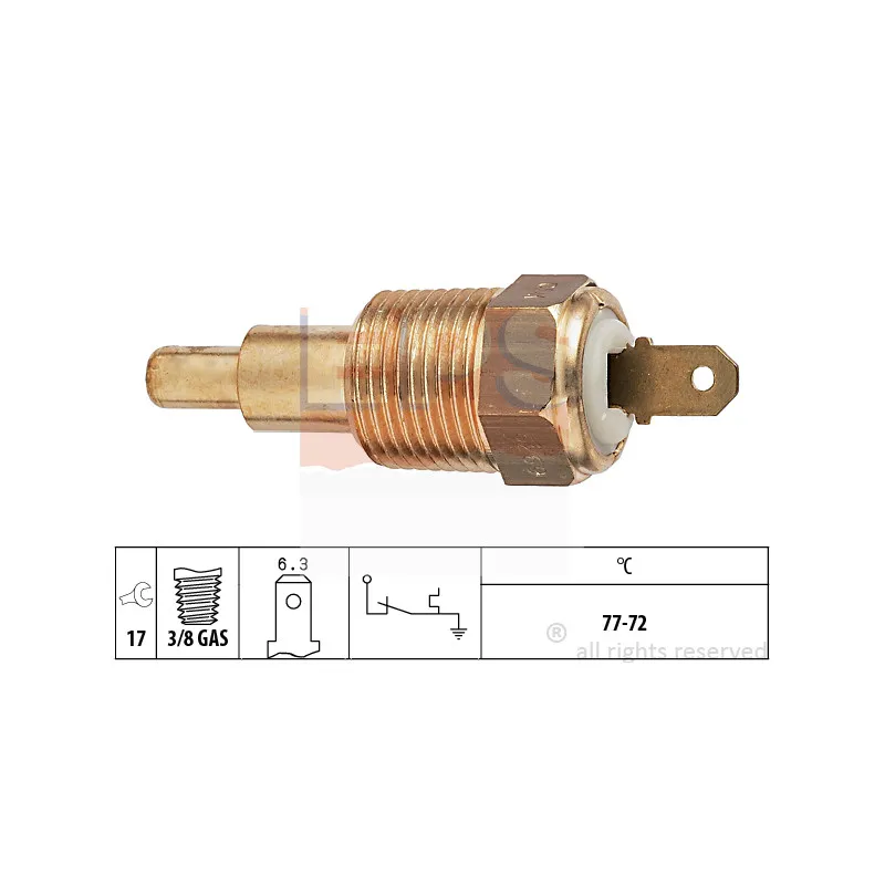 Interrupteur de température, ventilateur de radiateur EPS 1.850.269