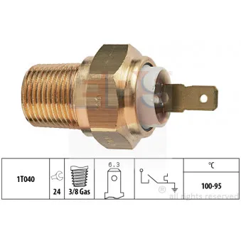 Interrupteur de température, ventilateur de radiateur EPS
