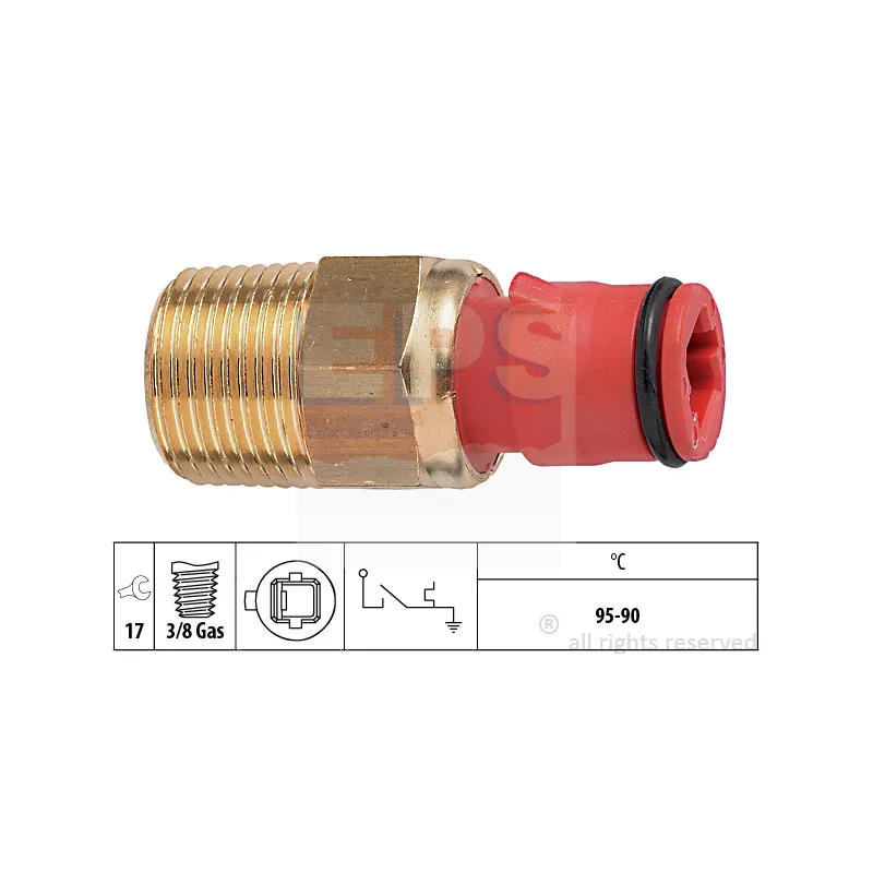 Interrupteur de température, ventilateur de radiateur EPS 1.850.277
