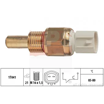 Interrupteur de température, ventilateur de radiateur EPS 1.850.278