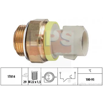 Interrupteur de température, ventilateur de radiateur EPS 1.850.280