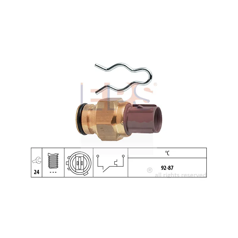 Interrupteur de température, ventilateur de radiateur EPS 1.850.285