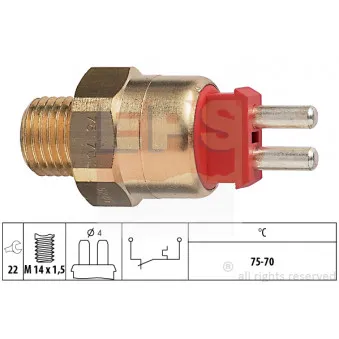 Interrupteur de température, ventilateur de radiateur EPS 1.850.286