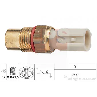 Interrupteur de température, ventilateur de radiateur EPS 1.850.291