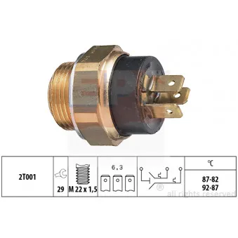 Interrupteur de température, ventilateur de radiateur EPS 1.850.606