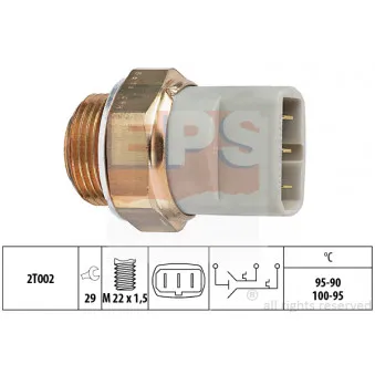 Interrupteur de température, ventilateur de radiateur EPS 1.850.616