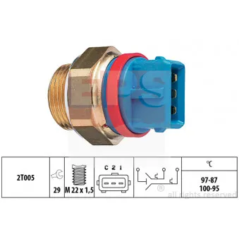 Interrupteur de température, ventilateur de radiateur EPS 1.850.631