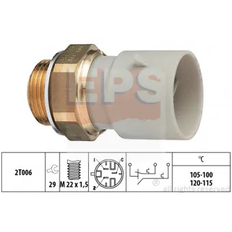 Interrupteur de température, ventilateur de radiateur EPS 1.850.649