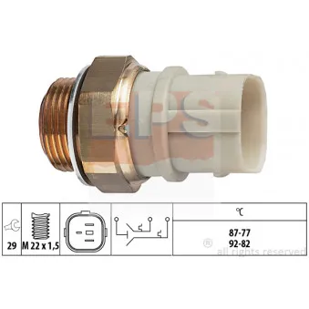 Interrupteur de température, ventilateur de radiateur EPS 1.850.651
