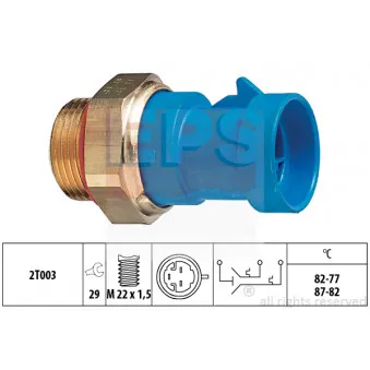 Interrupteur de température, ventilateur de radiateur EPS 1.850.653