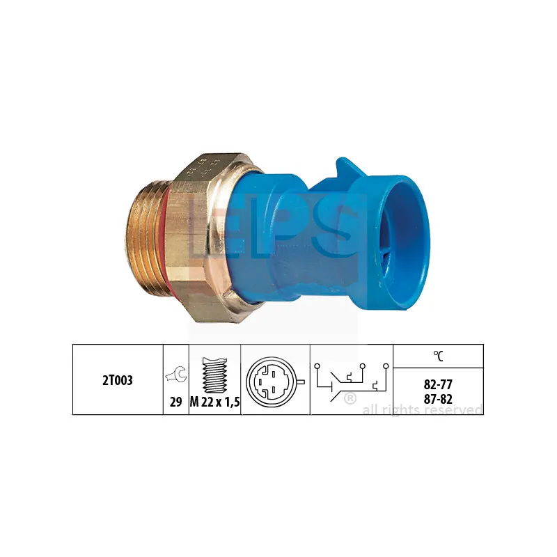 Interrupteur de température, ventilateur de radiateur EPS 1.850.653