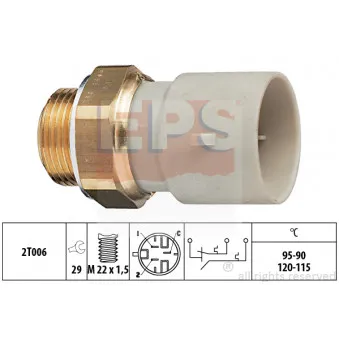 Interrupteur de température, ventilateur de radiateur EPS 1.850.655