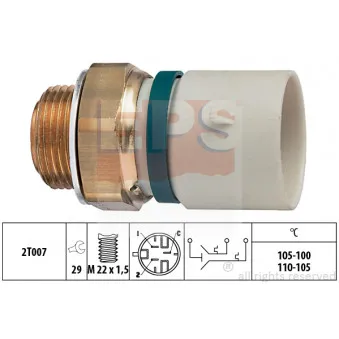 Interrupteur de température, ventilateur de radiateur EPS 1.850.673