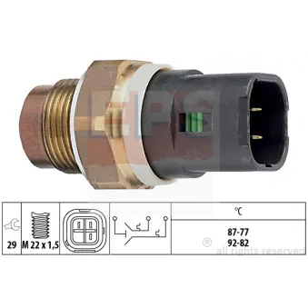 Interrupteur de température, ventilateur de radiateur EPS 1.850.675