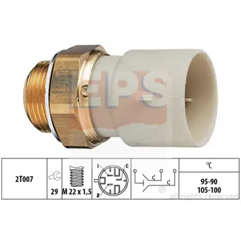 Interrupteur de température, ventilateur de radiateur EPS 1.850.688