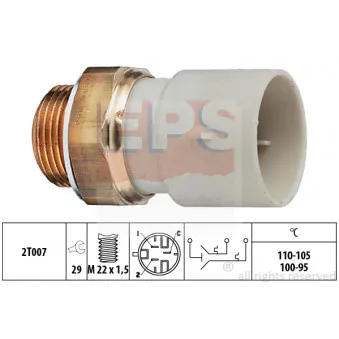 Interrupteur de température, ventilateur de radiateur EPS 1.850.689