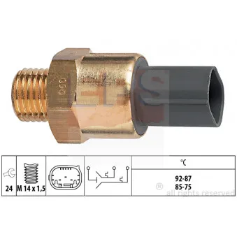 Interrupteur de température, ventilateur de radiateur EPS 1.850.691