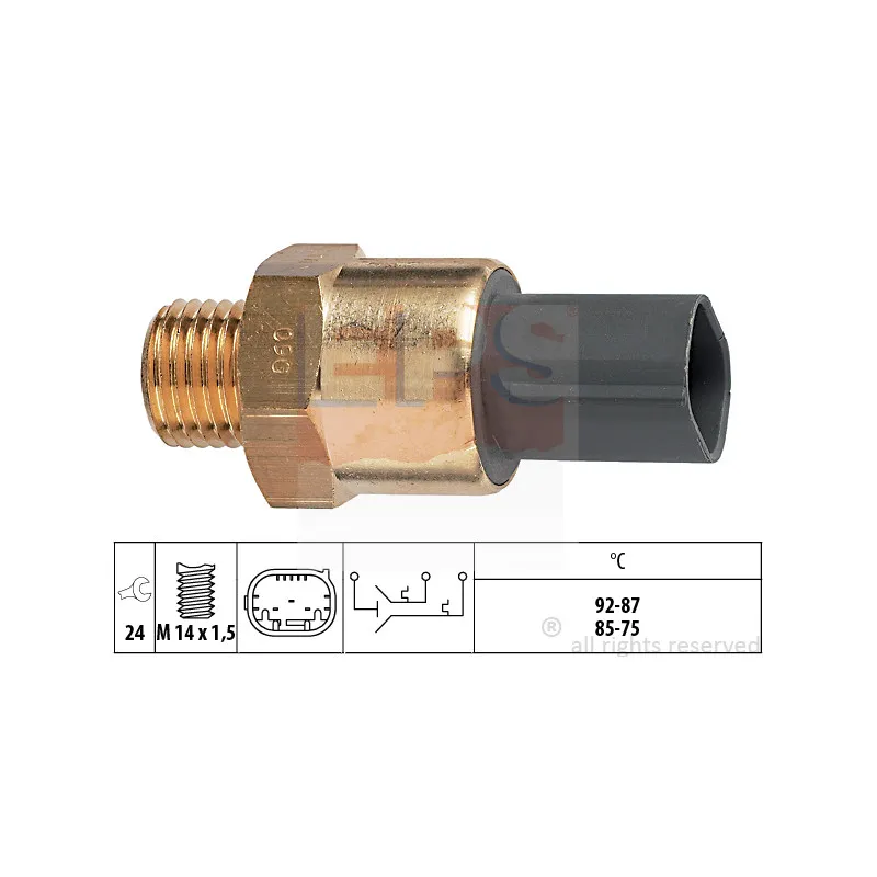 Interrupteur de température, ventilateur de radiateur EPS 1.850.691