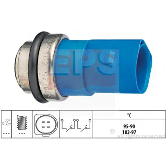 Interrupteur de température, ventilateur de radiateur EPS 1.850.692