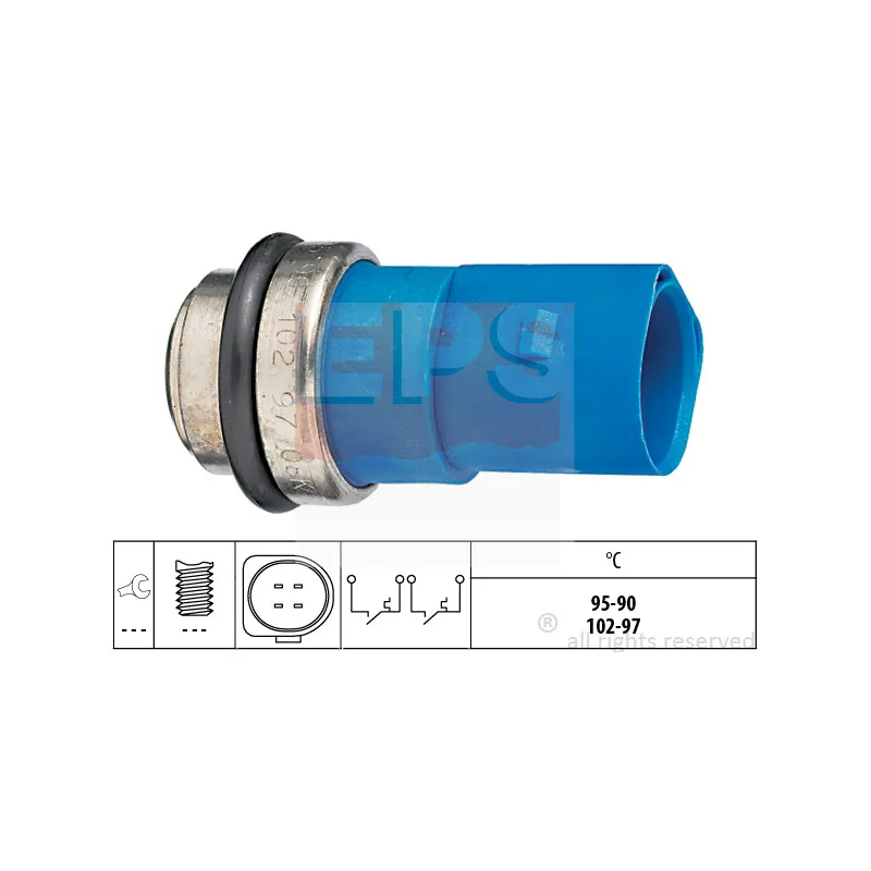 Interrupteur de température, ventilateur de radiateur EPS 1.850.692