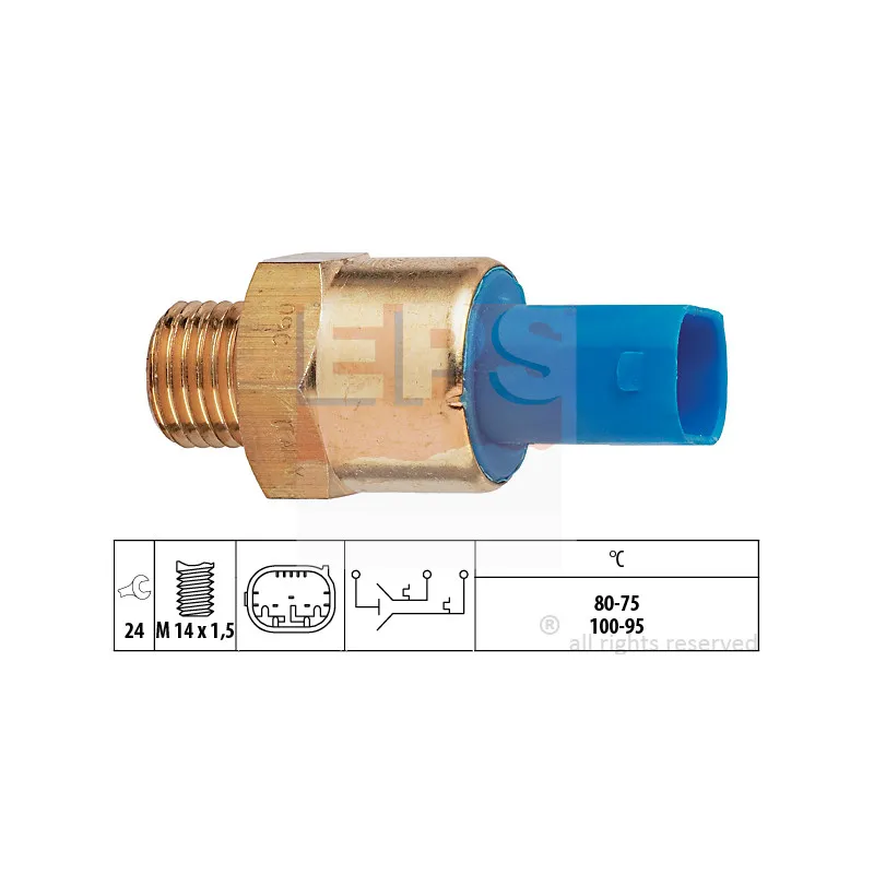 Interrupteur de température, ventilateur de radiateur EPS 1.850.694