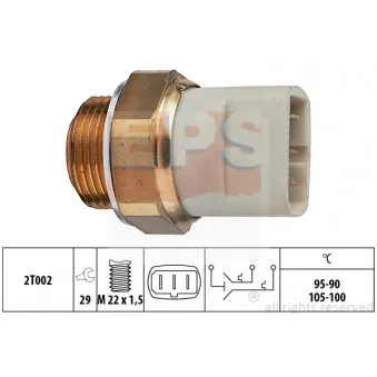 Interrupteur de température, ventilateur de radiateur EPS 1.850.697