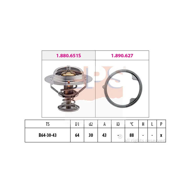 Thermostat d'eau EPS 1.879.979