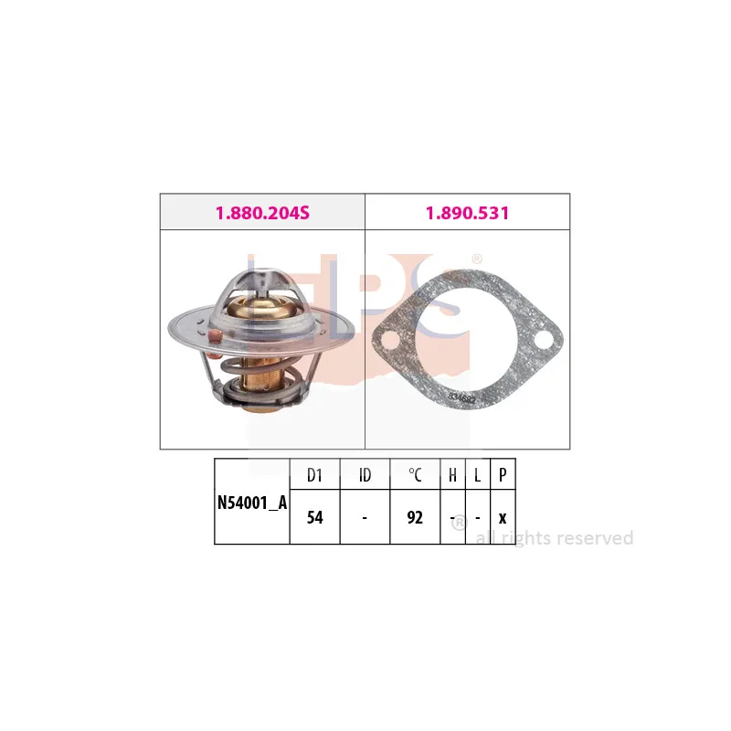 Thermostat d'eau EPS 1.880.204